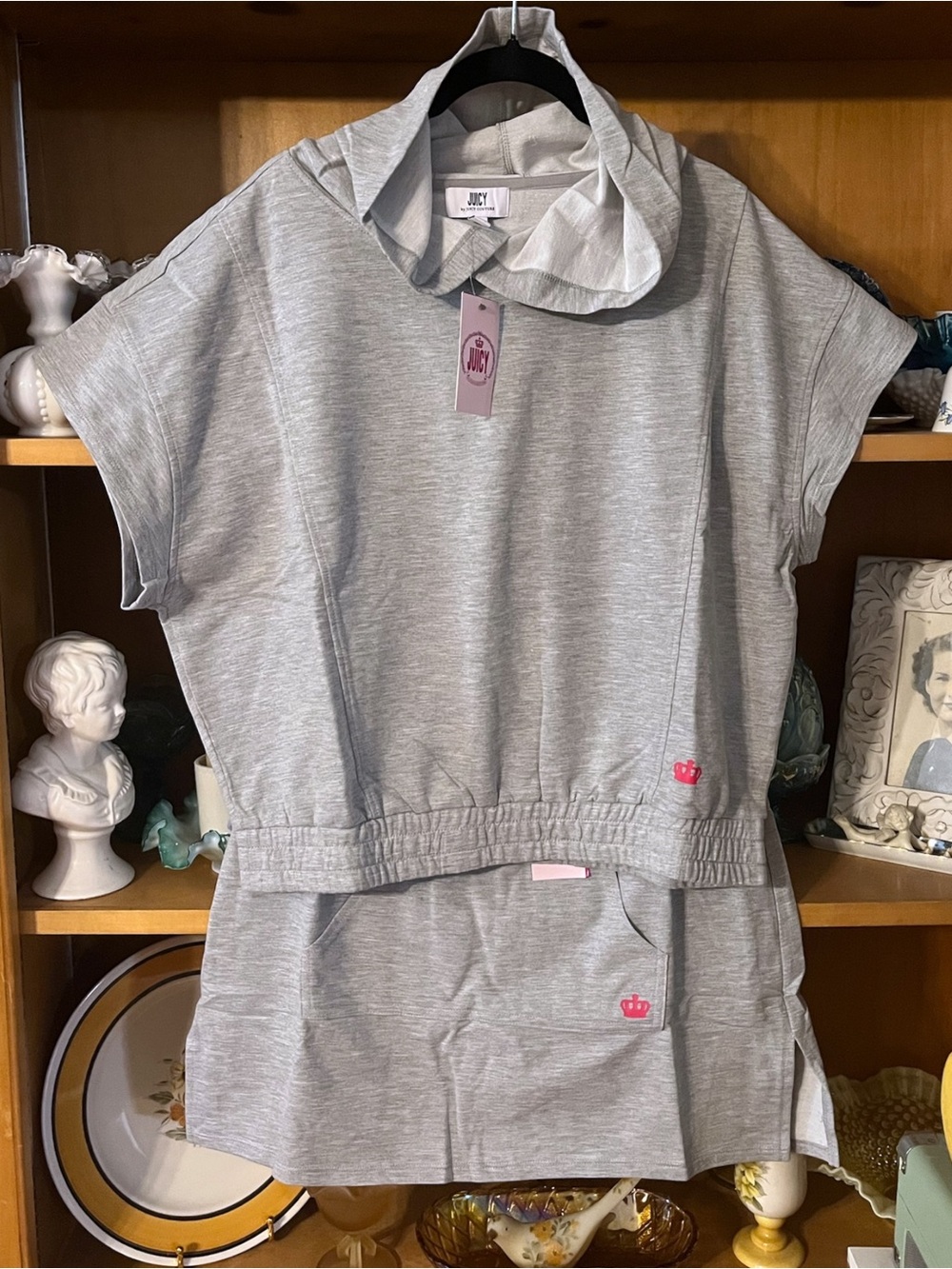 Juicy Couture Baby French Hoodie & Mid Rise A-line Skirt Set Size L